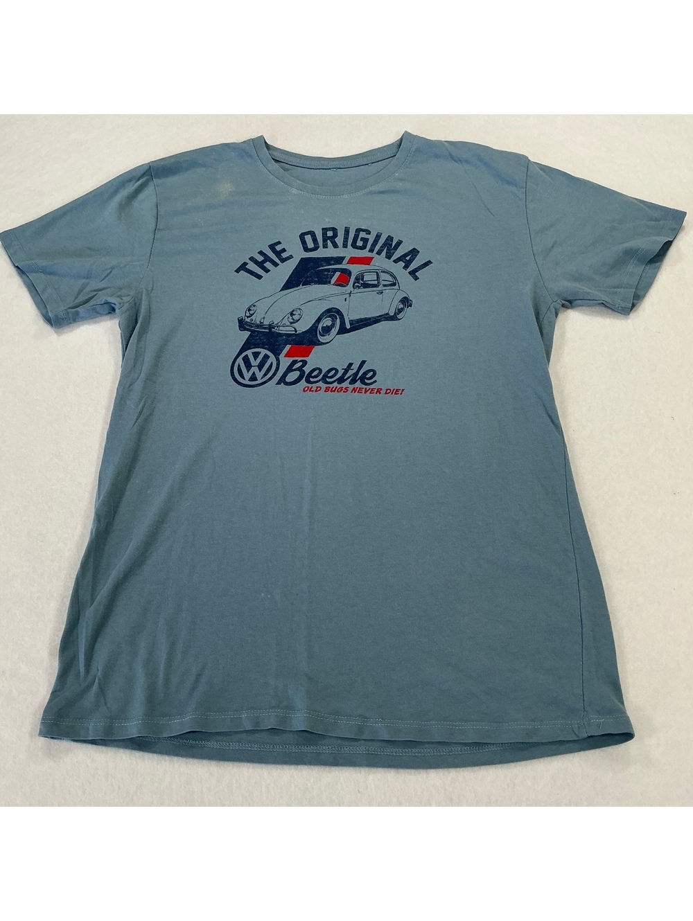 Volkswagen Beetle Graphic T Shirt Men’s Medium Blue Official Licensed VW